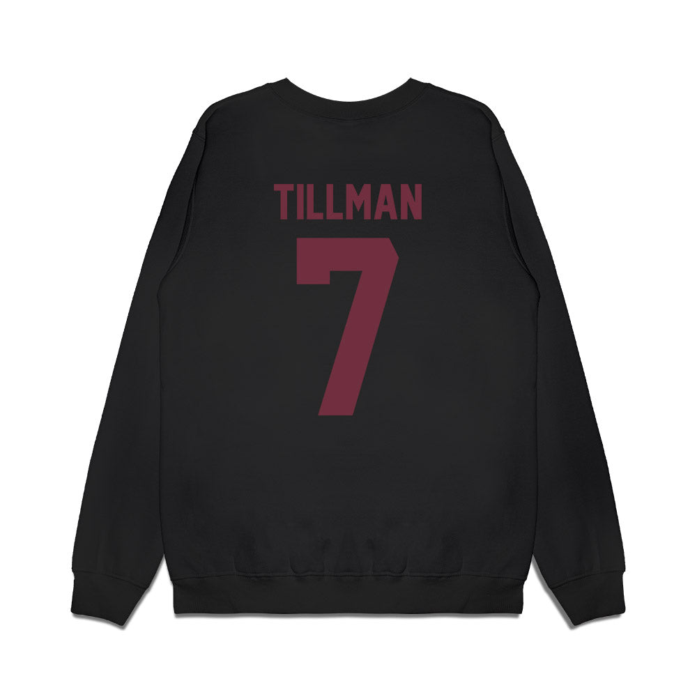 Mississippi State - NCAA Football : Zakari Tillman - Vintage Helmet Premium Crewneck Sweatshirt-1