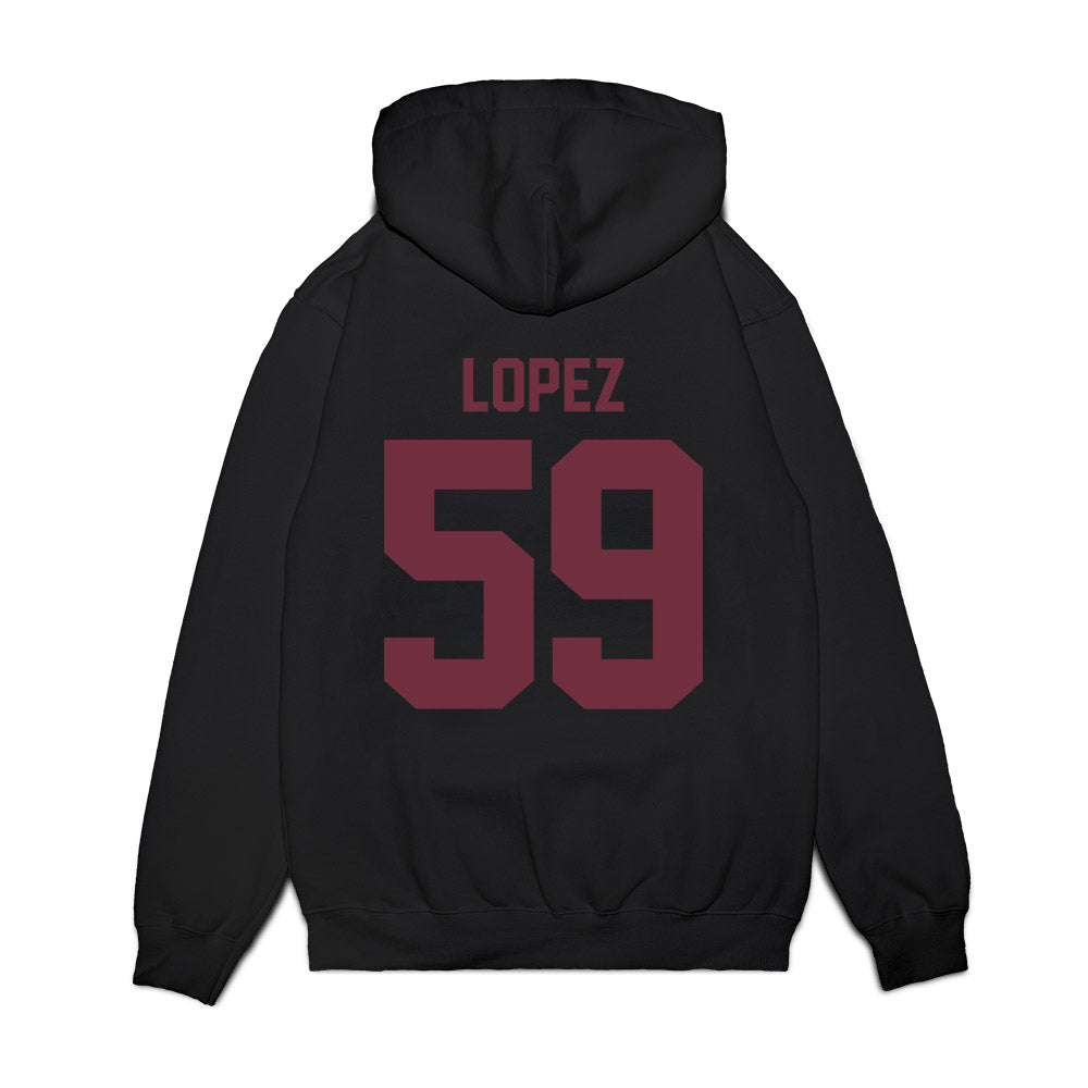 Mississippi State - NCAA Football : Alex Lopez - Vintage Helmet Premium Hooded Sweatshirt-1