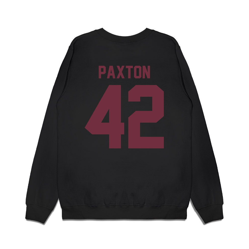 Mississippi State - NCAA Football : Sam Paxton - Vintage Helmet Premium Crewneck Sweatshirt-1