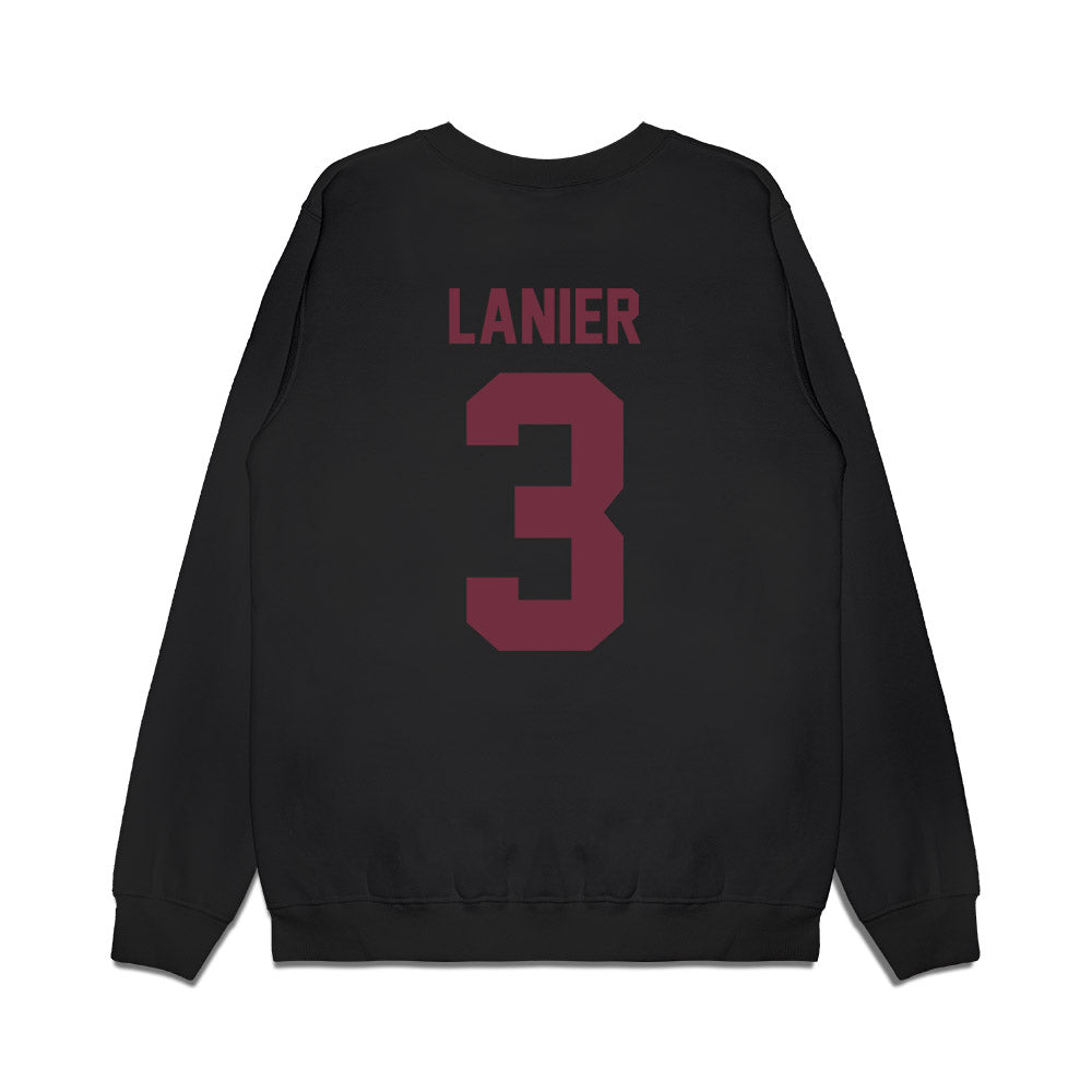 Mississippi State - NCAA Football : Brylo Lanier - Vintage Helmet Premium Crewneck Sweatshirt-1
