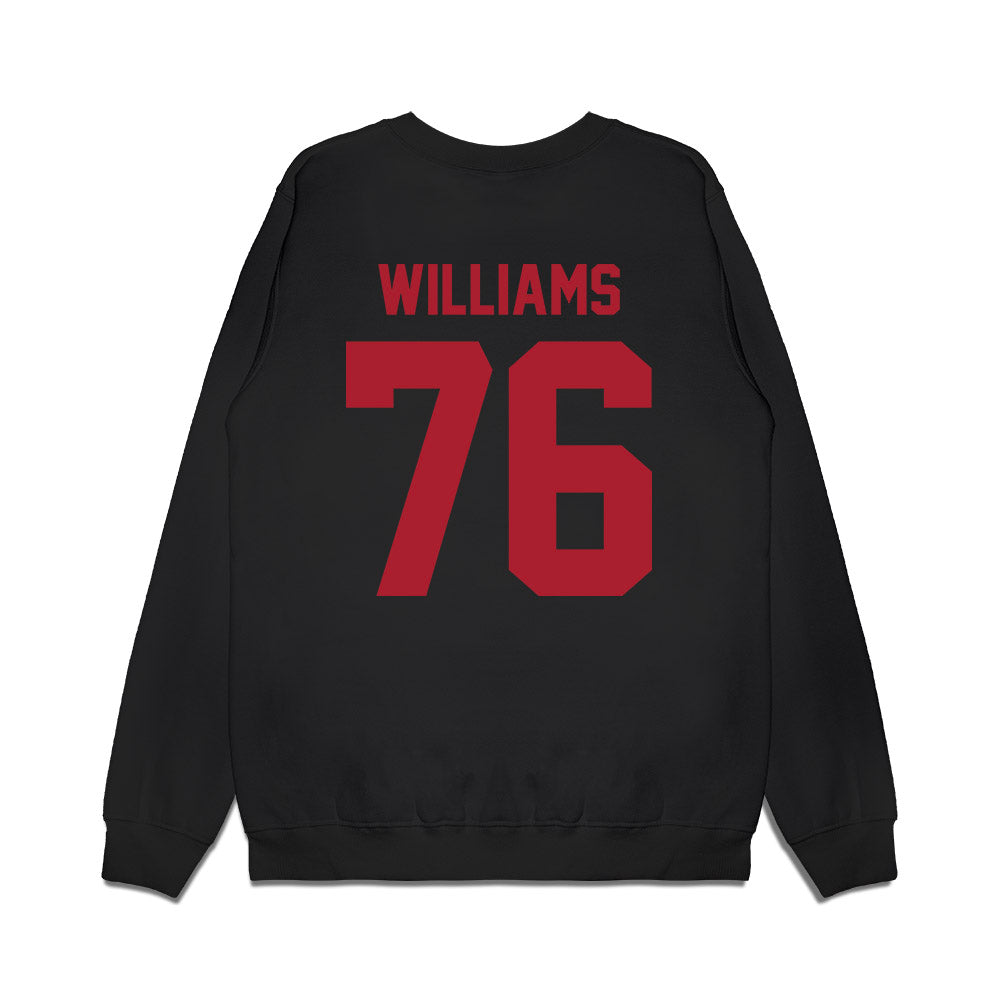 Utah - NCAA Football : Zereoue Williams - Vintage Helmet Premium Crewneck Sweatshirt-1