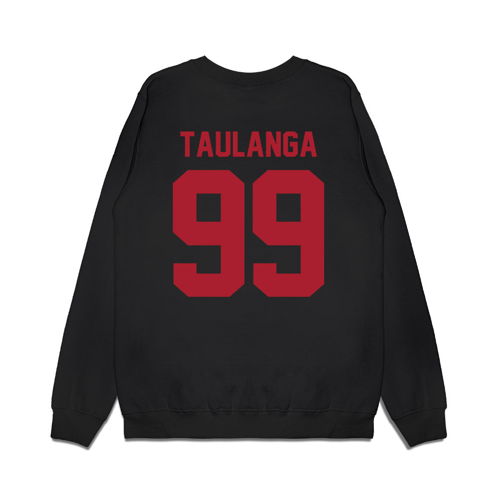 Utah - NCAA Football : Semi Taulanga - Vintage Helmet Premium Crewneck Sweatshirt-1