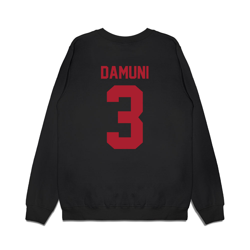 Utah - NCAA Football : Levani Damuni - Vintage Helmet Premium Crewneck Sweatshirt-1