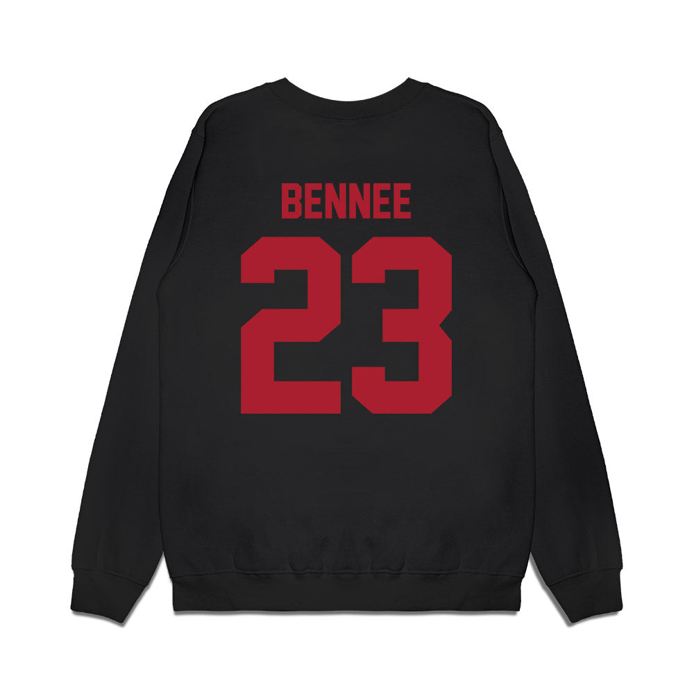 Utah - NCAA Football : Jackson Bennee - Vintage Helmet Premium Crewneck Sweatshirt-1