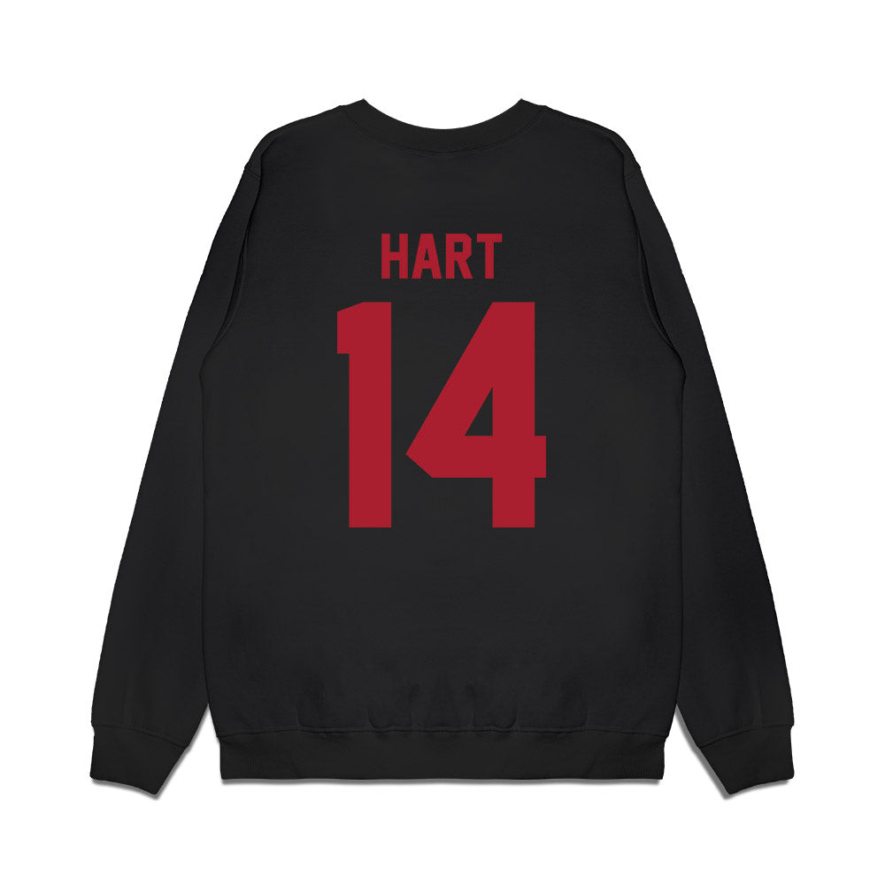 Utah - NCAA Football : JC Hart - Vintage Helmet Premium Crewneck Sweatshirt-1