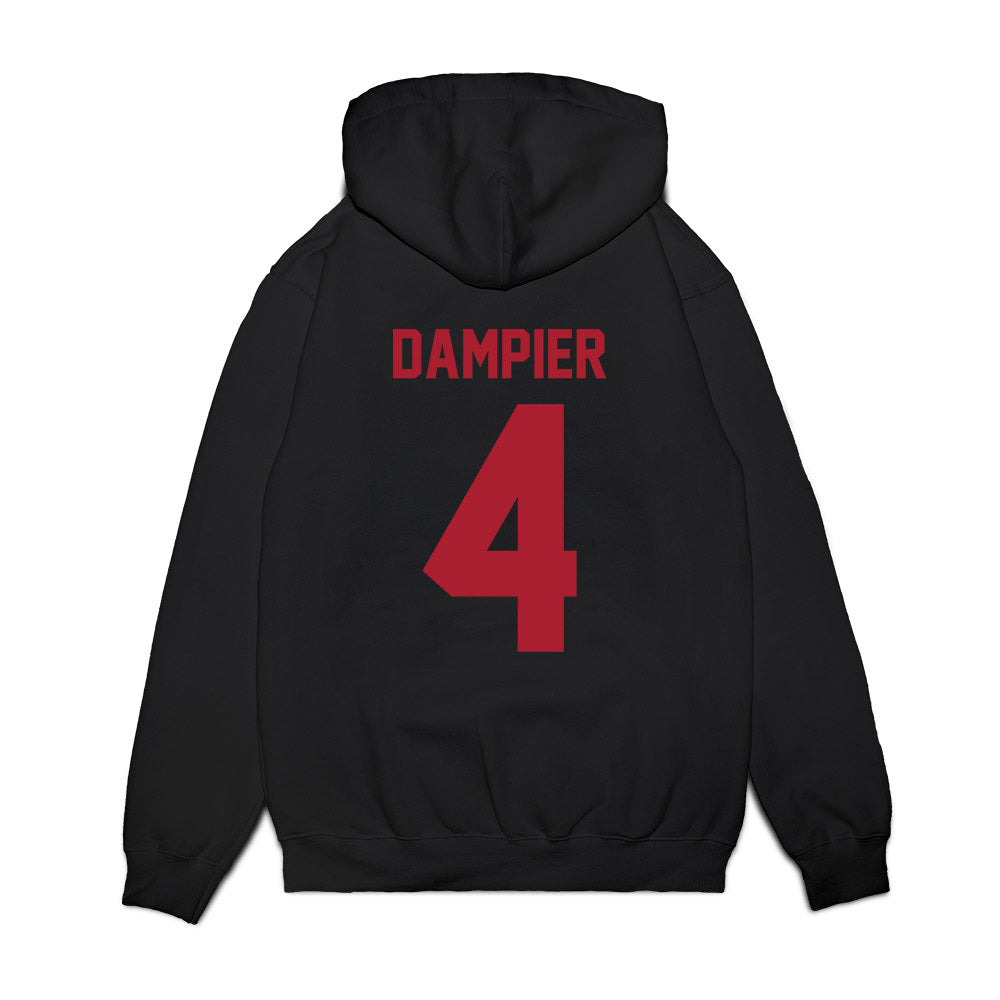 Utah - NCAA Football : Devon Dampier - Vintage Helmet Premium Hooded Sweatshirt-1