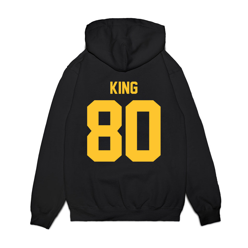 UC Berkeley - NCAA Football : Jordan King - Vintage Helmet Premium Hooded Sweatshirt-1