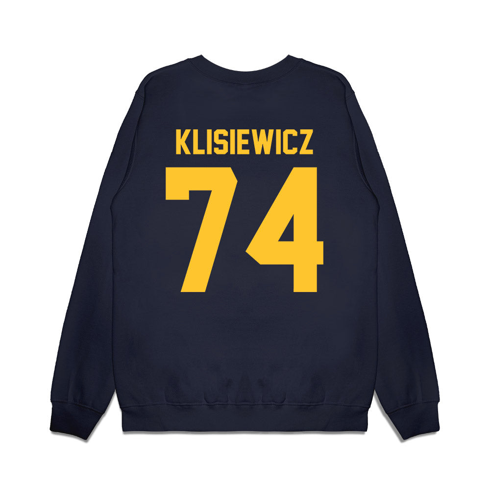 UC Berkeley - NCAA Football : Michael Klisiewicz - Vintage Helmet Premium Crewneck Sweatshirt-1