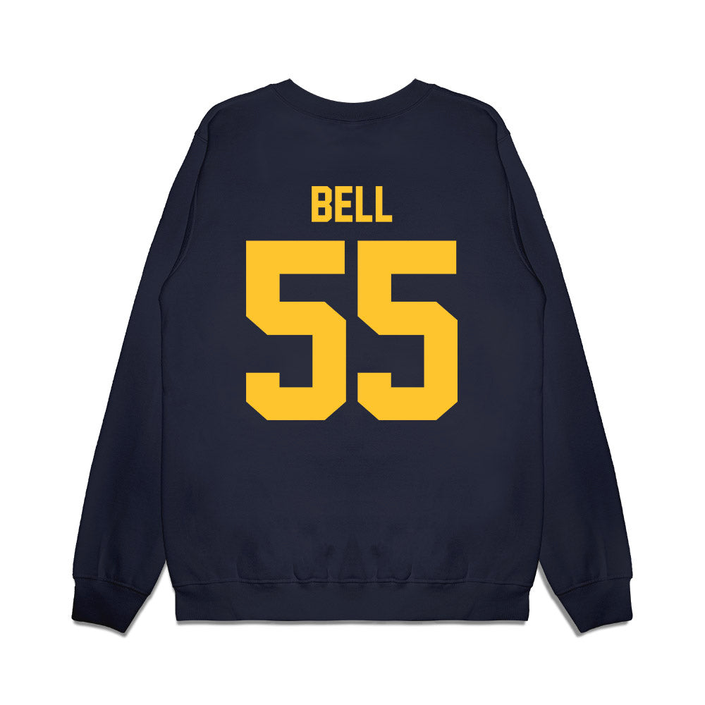 UC Berkeley - NCAA Football : Leon Bell - Vintage Helmet Premium Crewneck Sweatshirt-1