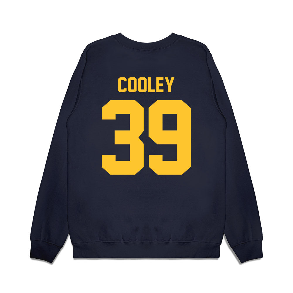 UC Berkeley - NCAA Football : Michael Cooley - Vintage Helmet Premium Crewneck Sweatshirt-1