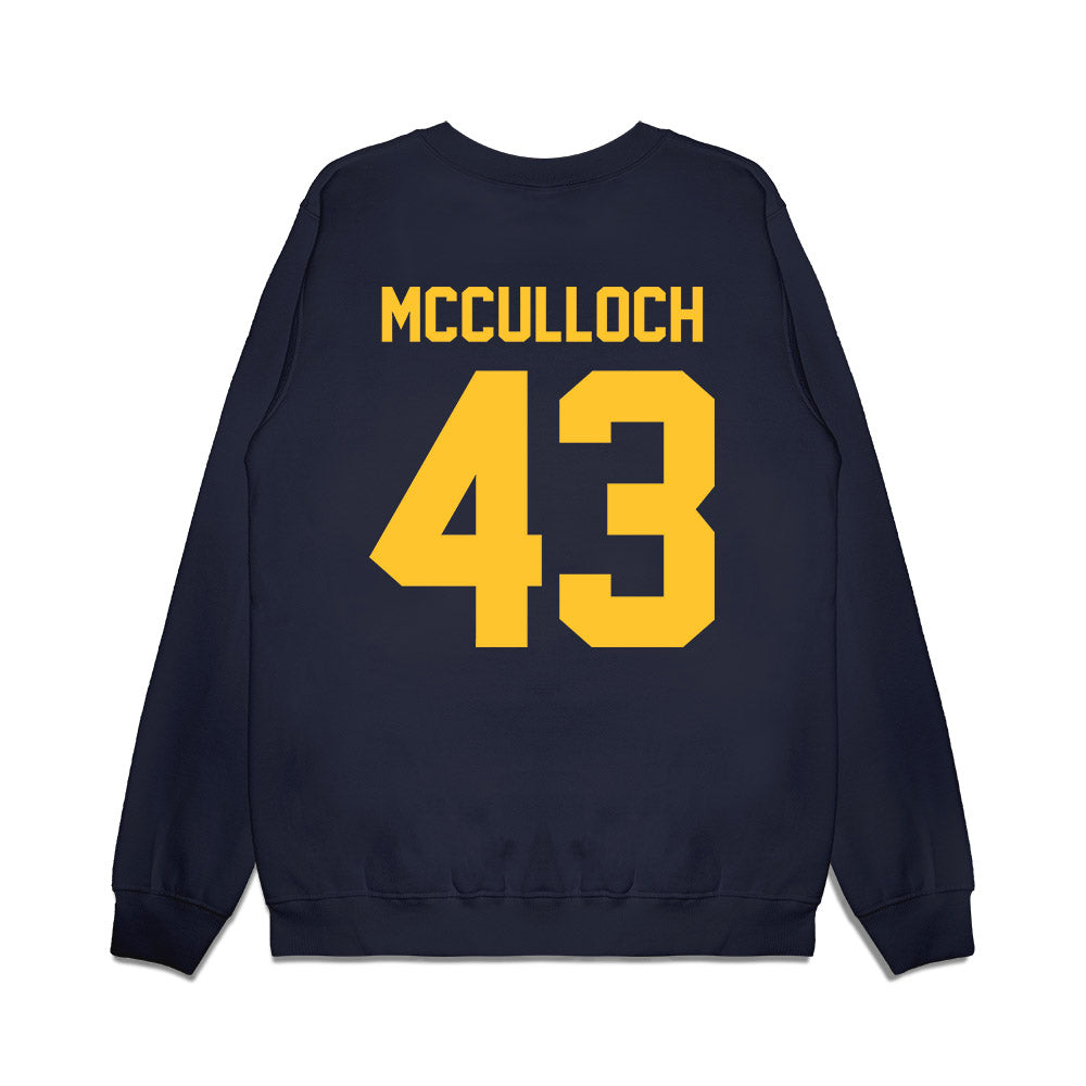 UC Berkeley - NCAA Football : Ryan McCulloch - Vintage Helmet Premium Crewneck Sweatshirt-1