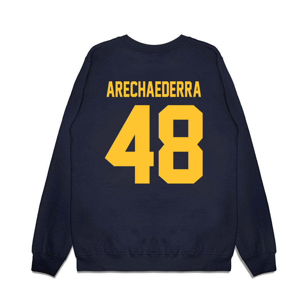 UC Berkeley - NCAA Football : Ewan Arechaederra - Vintage Helmet Premium Crewneck Sweatshirt-1