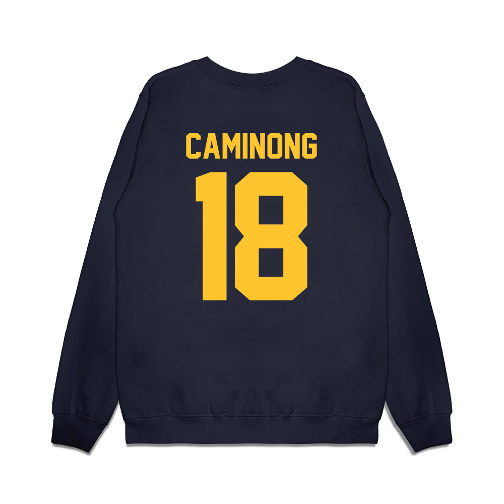 UC Berkeley - NCAA Football : EJ Caminong - Vintage Helmet Premium Crewneck Sweatshirt-1