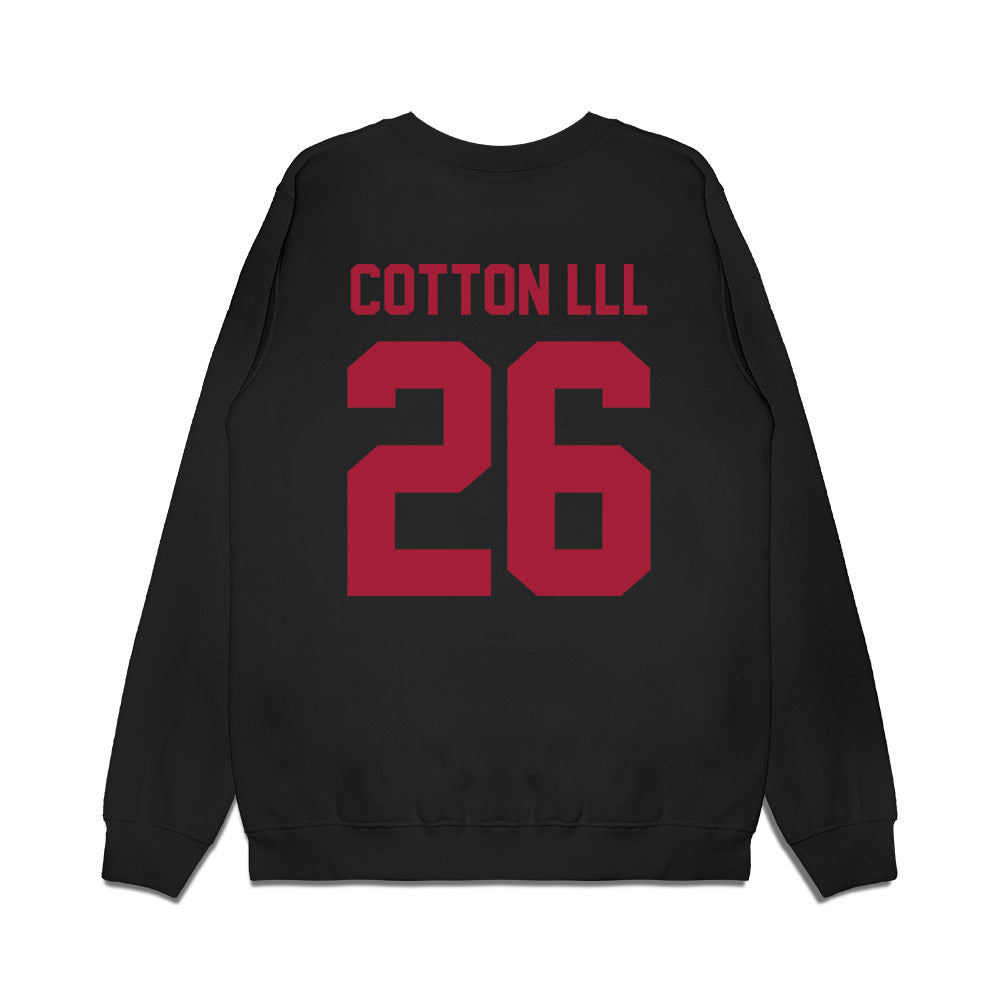 WSU - NCAA Football : Tyrone Cotton lll - Vintage Helmet Premium Crewneck Sweatshirt-1