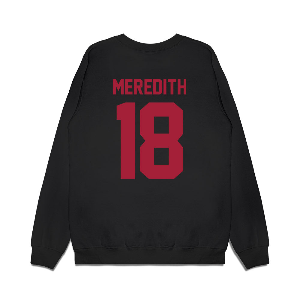 WSU - NCAA Football : Joshua Meredith - Vintage Helmet Premium Crewneck Sweatshirt-1