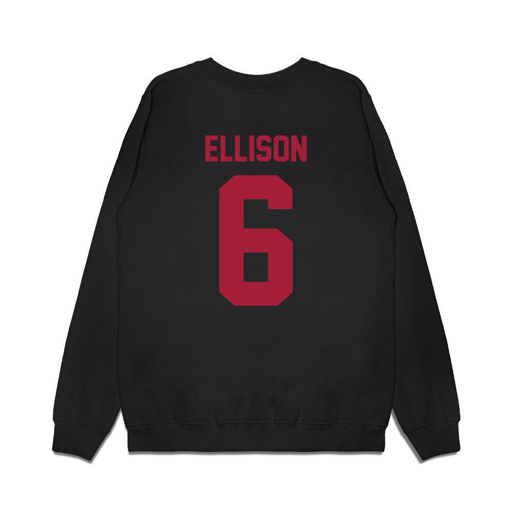 WSU - NCAA Football : Devin Ellison - Vintage Helmet Premium Crewneck Sweatshirt-1
