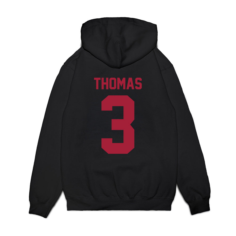 WSU - NCAA Football : Jaylen Thomas - Vintage Helmet Premium Hooded Sweatshirt-1
