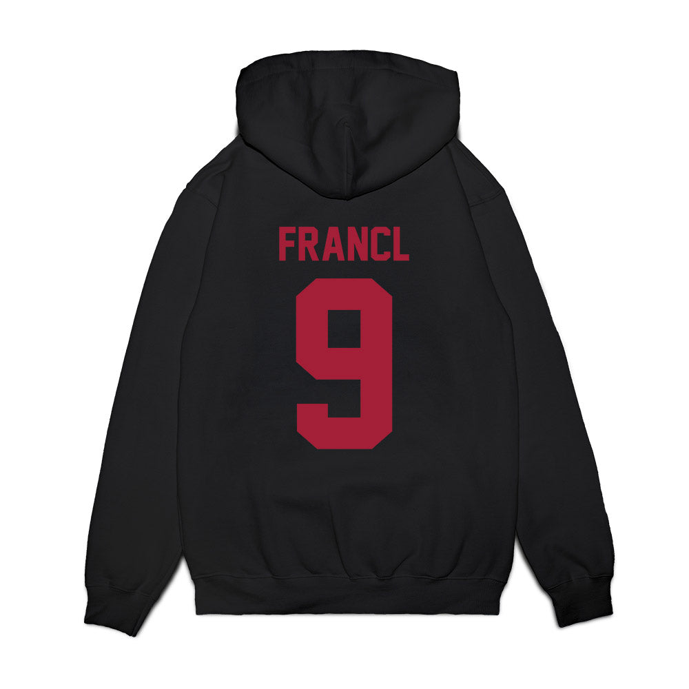 WSU - NCAA Football : Caleb Francl - Vintage Helmet Premium Hooded Sweatshirt-1