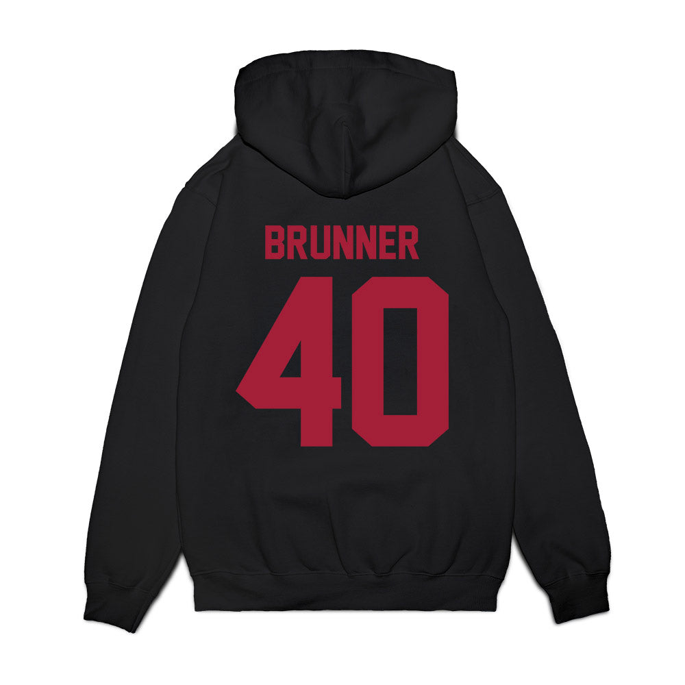 WSU - NCAA Football : Colson Brunner - Vintage Helmet Premium Hooded Sweatshirt-1