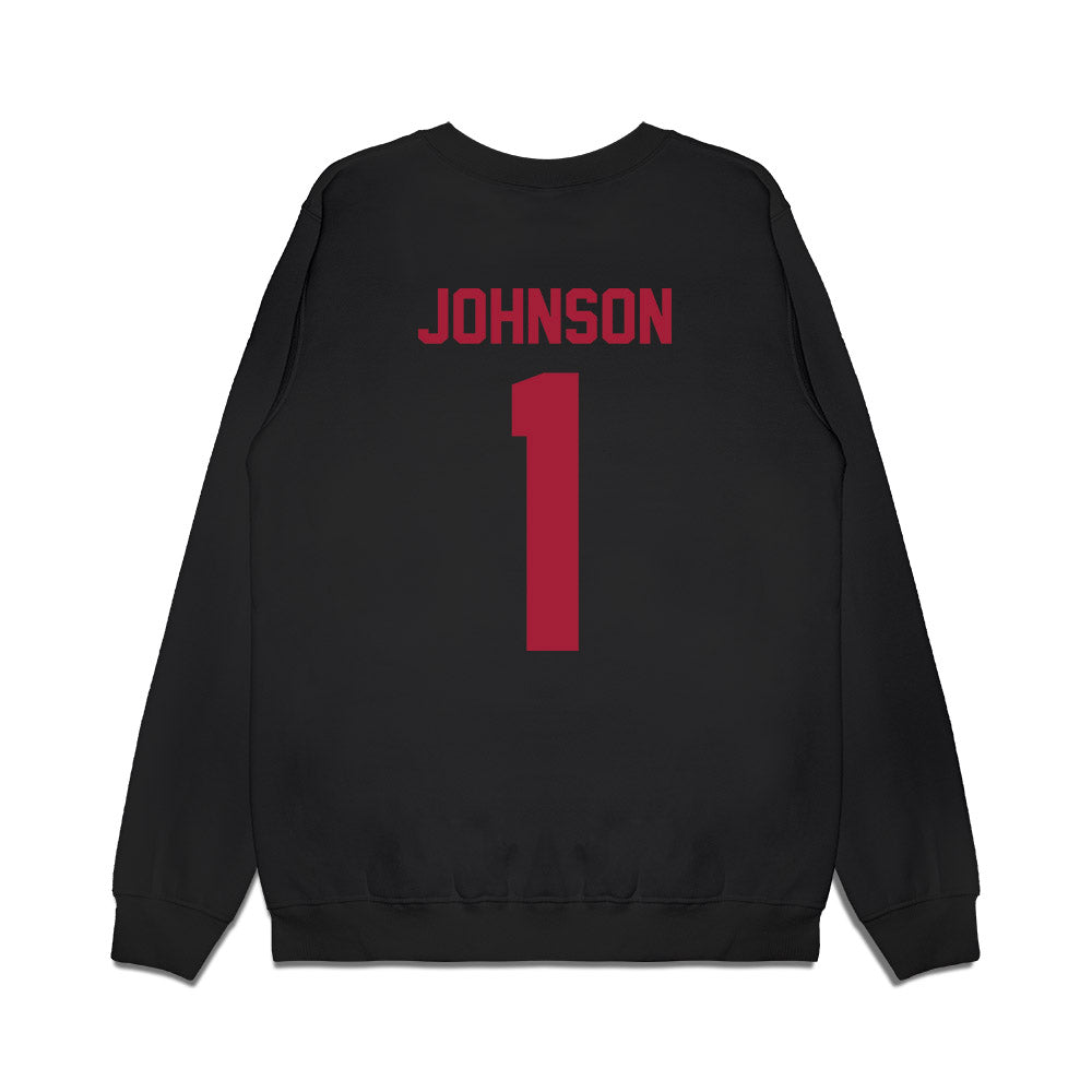 WSU - NCAA Football : Angel Johnson - Vintage Helmet Premium Crewneck Sweatshirt-1