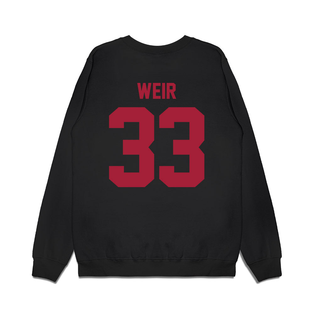 WSU - NCAA Football : Cameron Weir - Vintage Helmet Premium Crewneck Sweatshirt-1