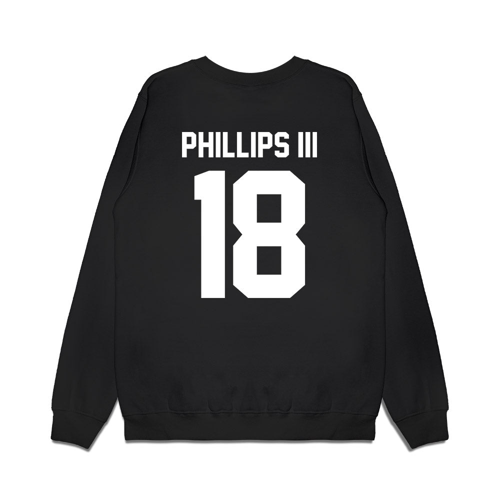 Virginia Tech - NCAA Football : Mose Phillips III - Vintage Helmet Premium Crewneck Sweatshirt-1