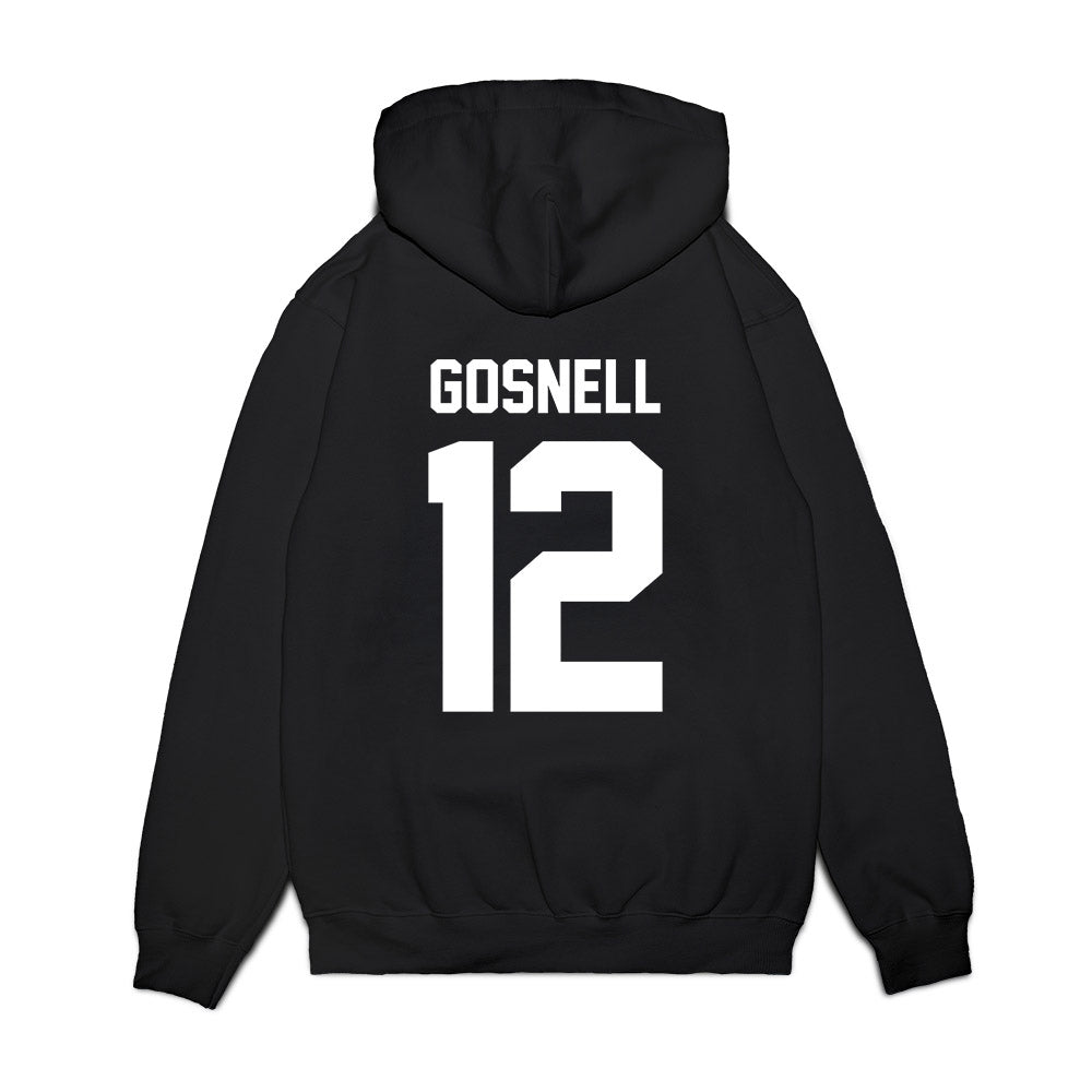 Virginia Tech - NCAA Football : Stephen Gosnell - Vintage Helmet Premium Hooded Sweatshirt-1