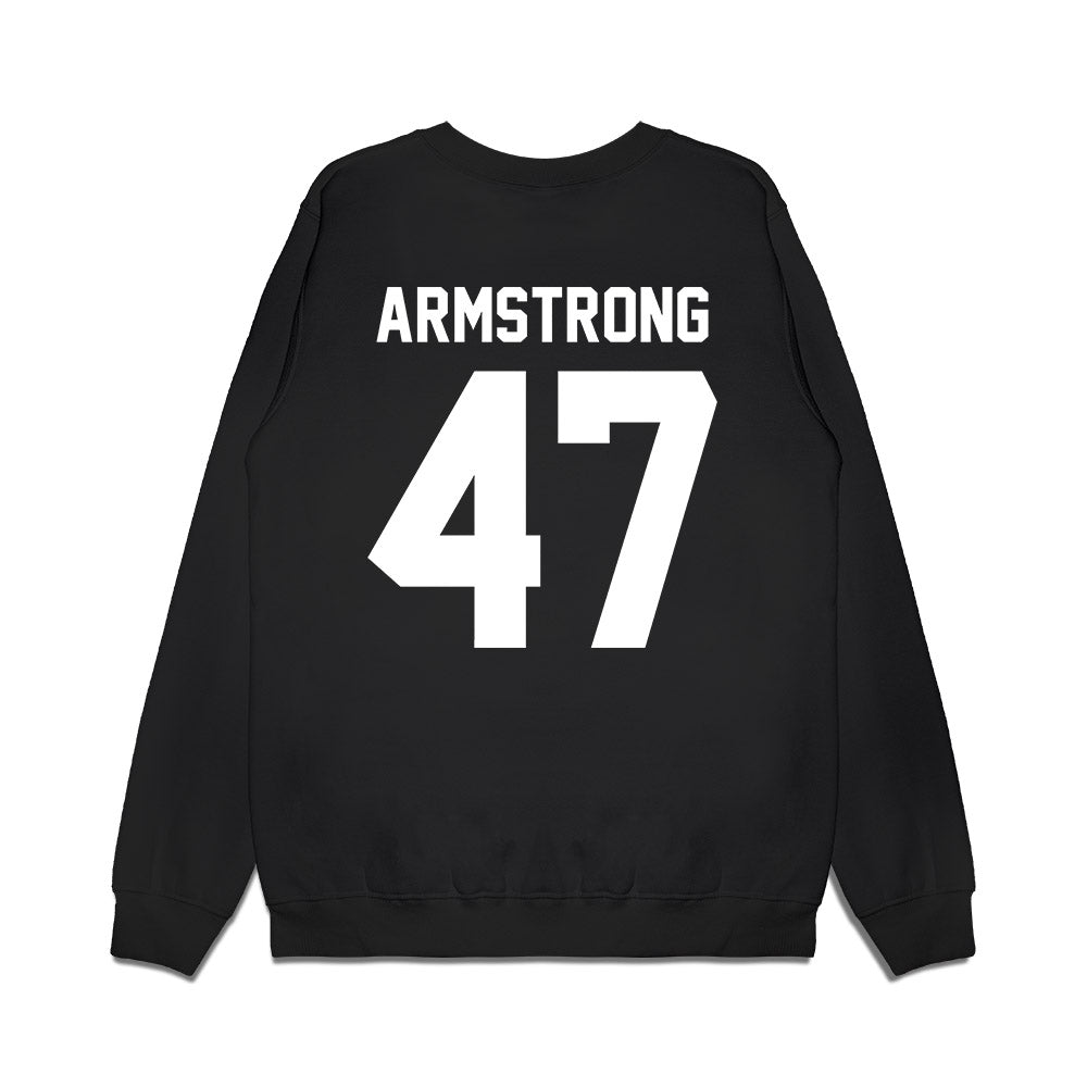 Virginia Tech - NCAA Football : Griffin Armstrong - Vintage Helmet Premium Crewneck Sweatshirt-1