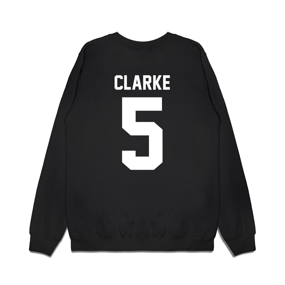 Virginia Tech - NCAA Football : Joshua Clarke - Vintage Helmet Premium Crewneck Sweatshirt-1