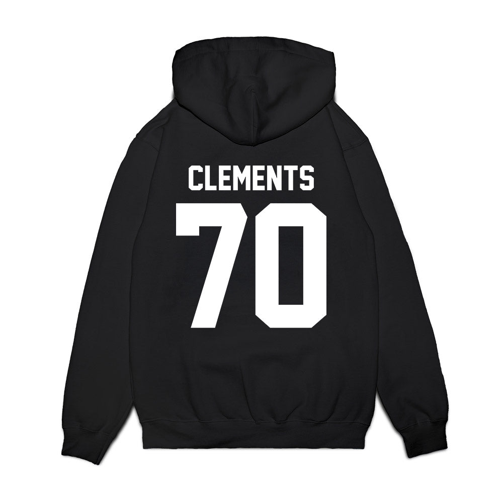 Virginia Tech - NCAA Football : Parker Clements - Vintage Helmet Premium Hooded Sweatshirt-1