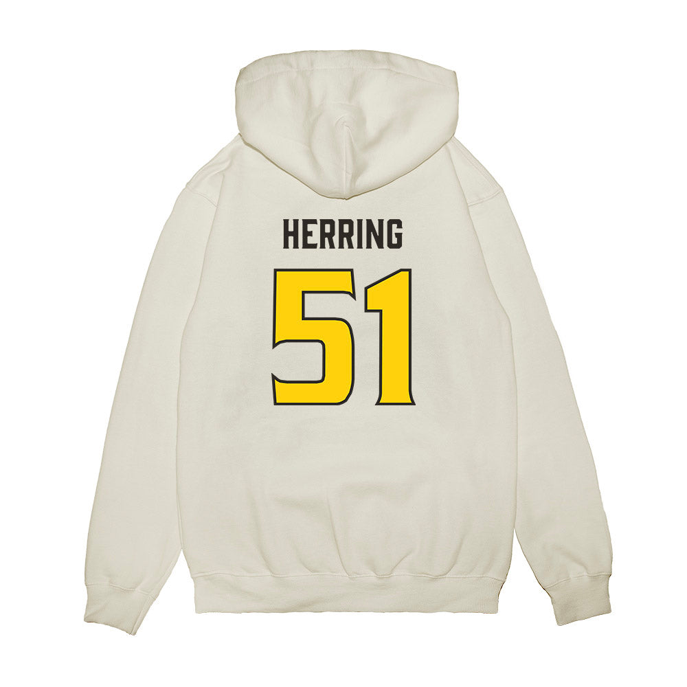 USF - NCAA Football : Zane Herring - Retro Sports Shersey Premium Hooded Sweatshirt-1