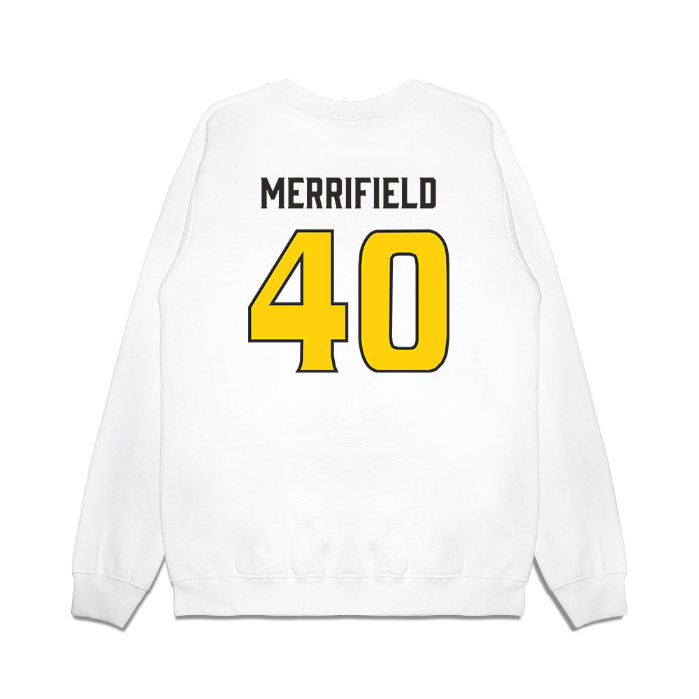 USF - NCAA Football : Jacob Merrifield - Retro Sports Shersey Premium Crewneck Sweatshirt-1