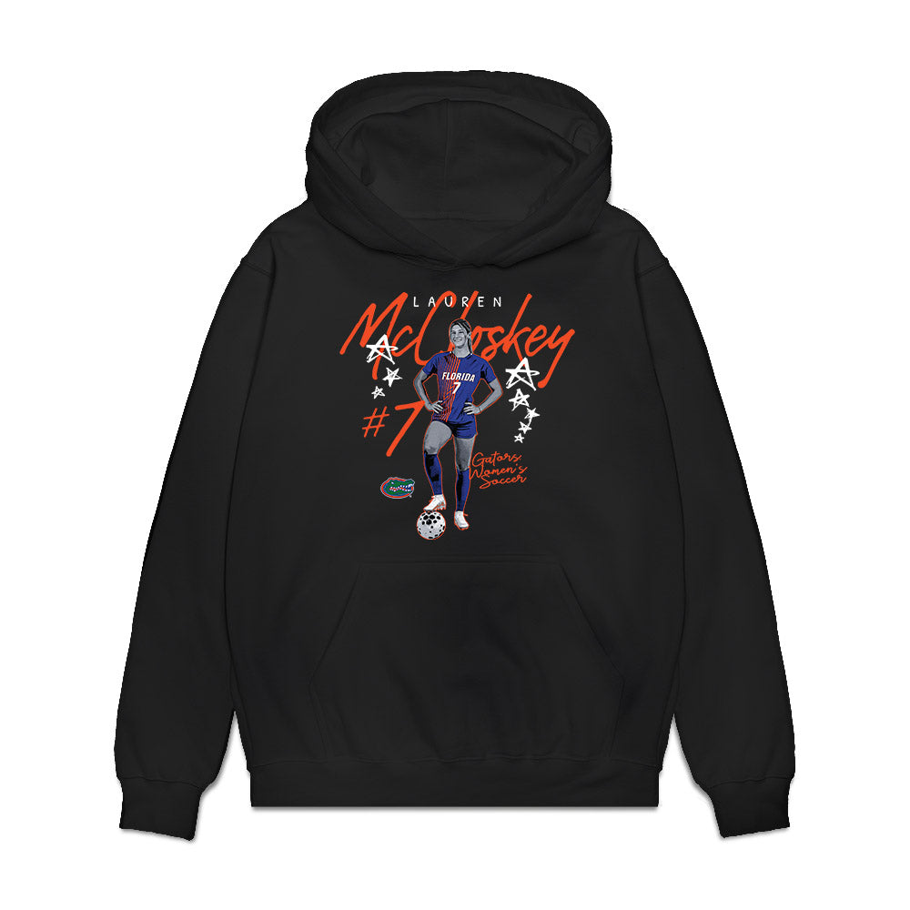 Florida - NCAA Women's Soccer : Lauren McCloskey - Collage Premium Hooded Sweatshirt-0