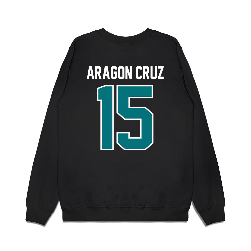 Coastal Carolina - NCAA Football : Elijah Aragon Cruz - Vintage Helmet Premium Crewneck Sweatshirt-1