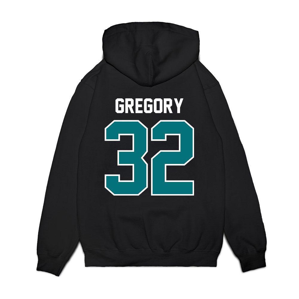 Coastal Carolina - NCAA Football : Nate Gregory - Vintage Helmet Premium Hooded Sweatshirt-1