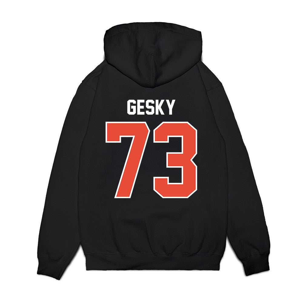 Illinois - NCAA Football : Josh Gesky - Vintage Helmet Premium Hooded Sweatshirt-1