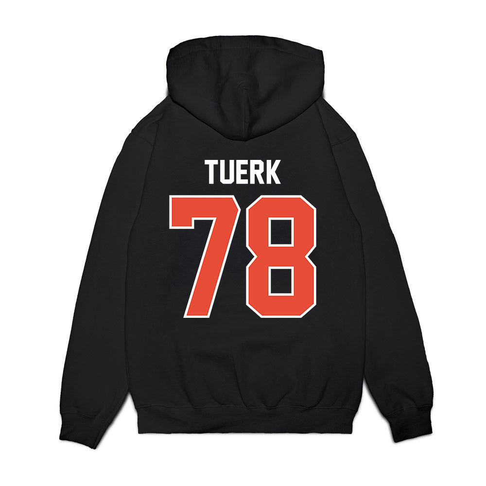 Illinois - NCAA Football : Eddie Tuerk - Vintage Helmet Premium Hooded Sweatshirt-1