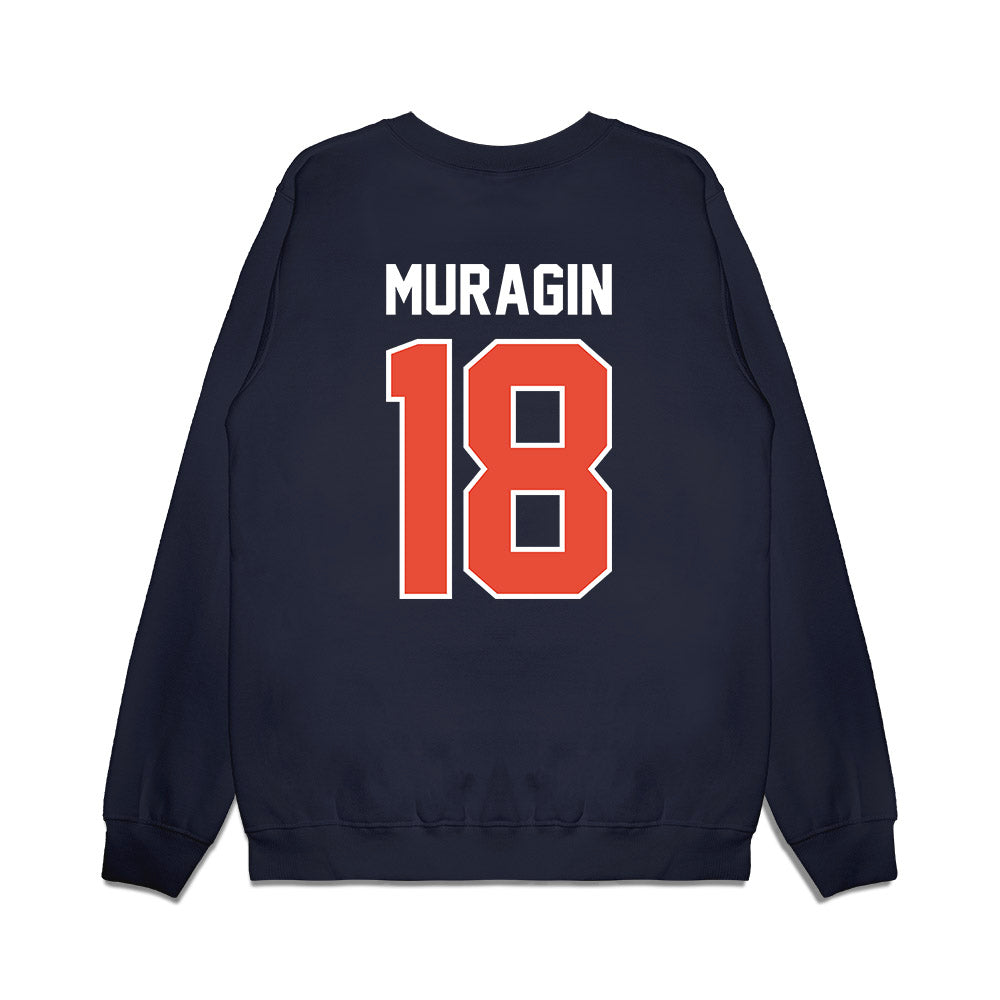 Illinois - NCAA Football : Mason Muragin - Vintage Helmet Premium Crewneck Sweatshirt-1
