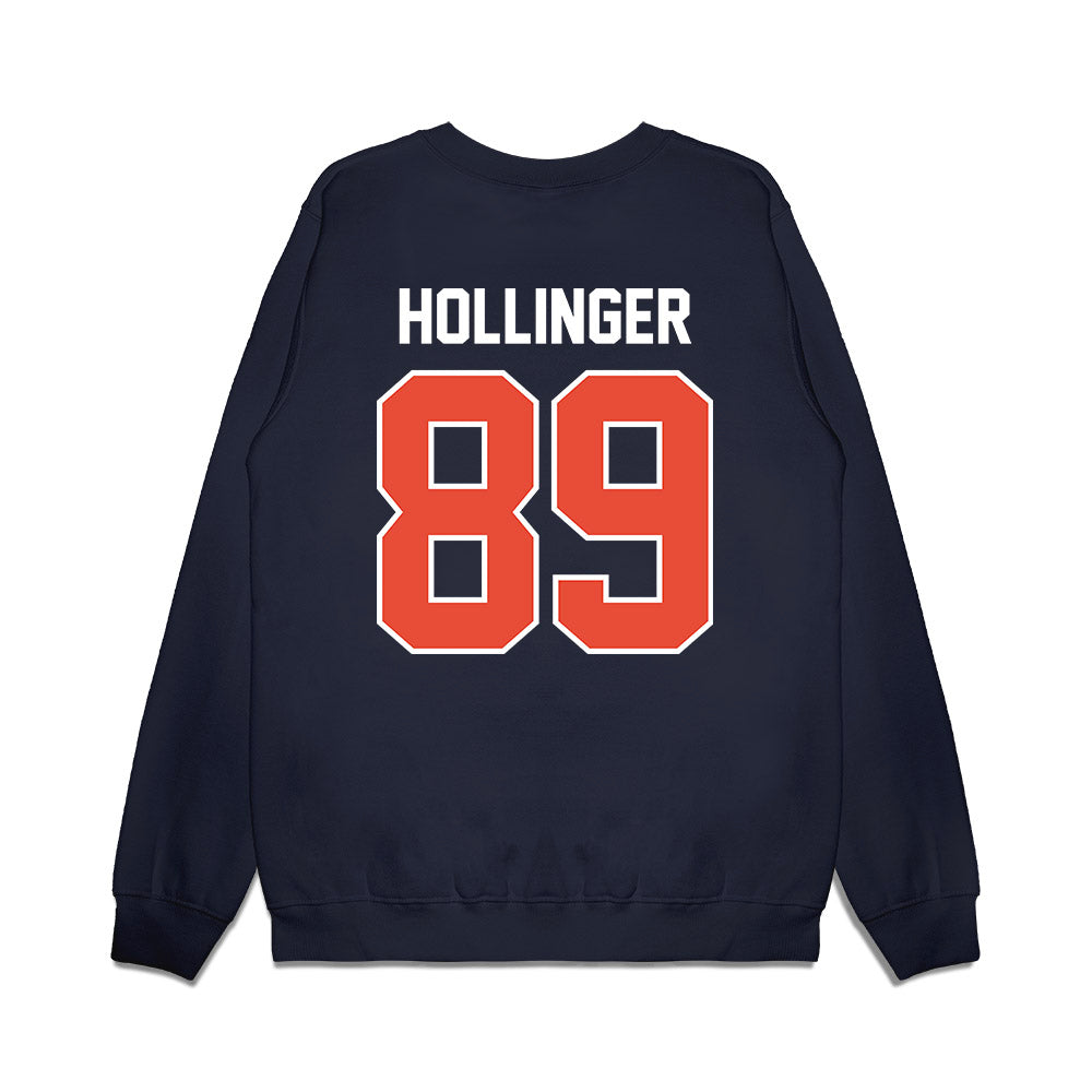 Illinois - NCAA Football : Tanner Hollinger - Vintage Helmet Premium Crewneck Sweatshirt-1