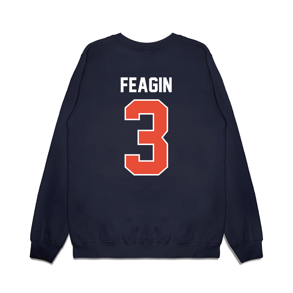 Illinois - NCAA Football : Kaden Feagin - Vintage Helmet Premium Crewneck Sweatshirt-1
