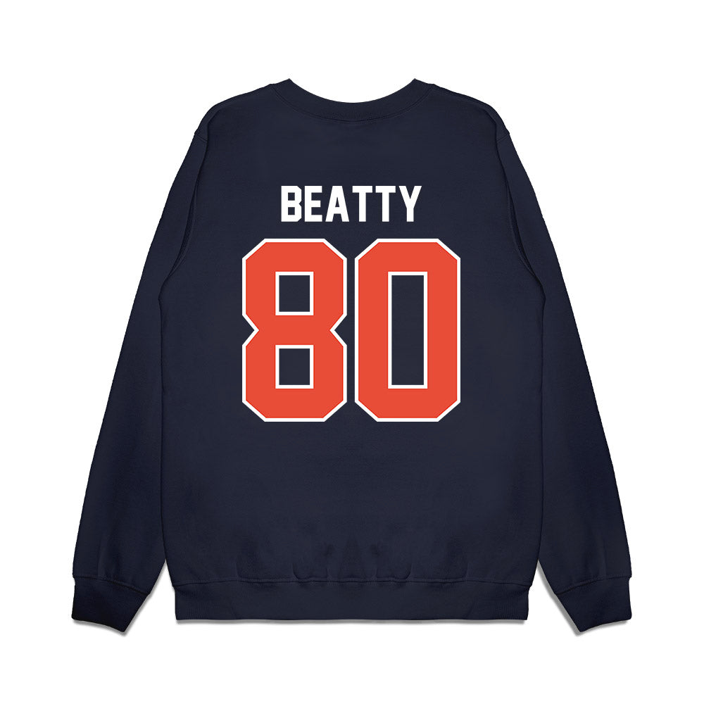 Illinois - NCAA Football : Hank Beatty - Vintage Helmet Premium Crewneck Sweatshirt-1