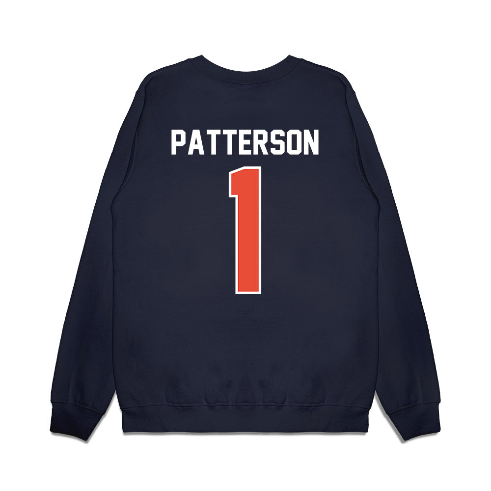 Illinois - NCAA Football : Kaleb Patterson - Vintage Helmet Premium Crewneck Sweatshirt-1