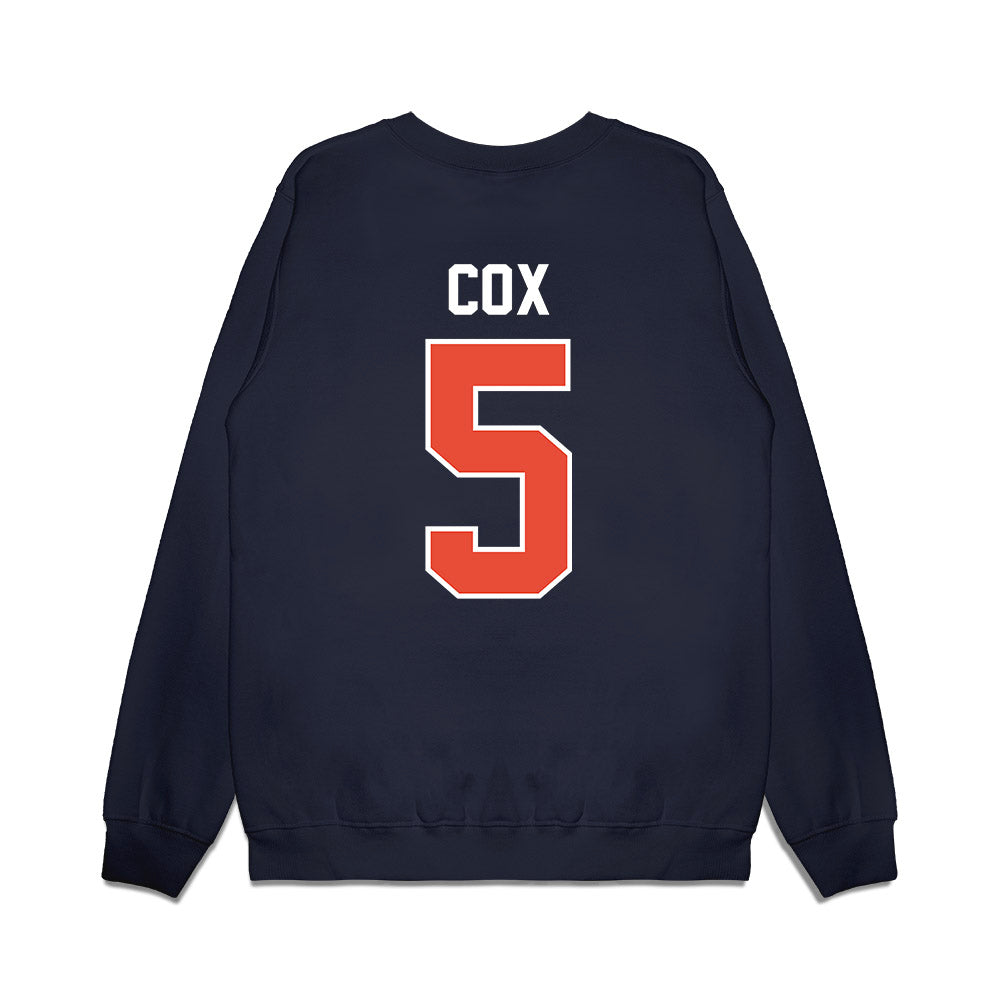 Illinois - NCAA Football : Torrie Cox - Vintage Helmet Premium Crewneck Sweatshirt-1