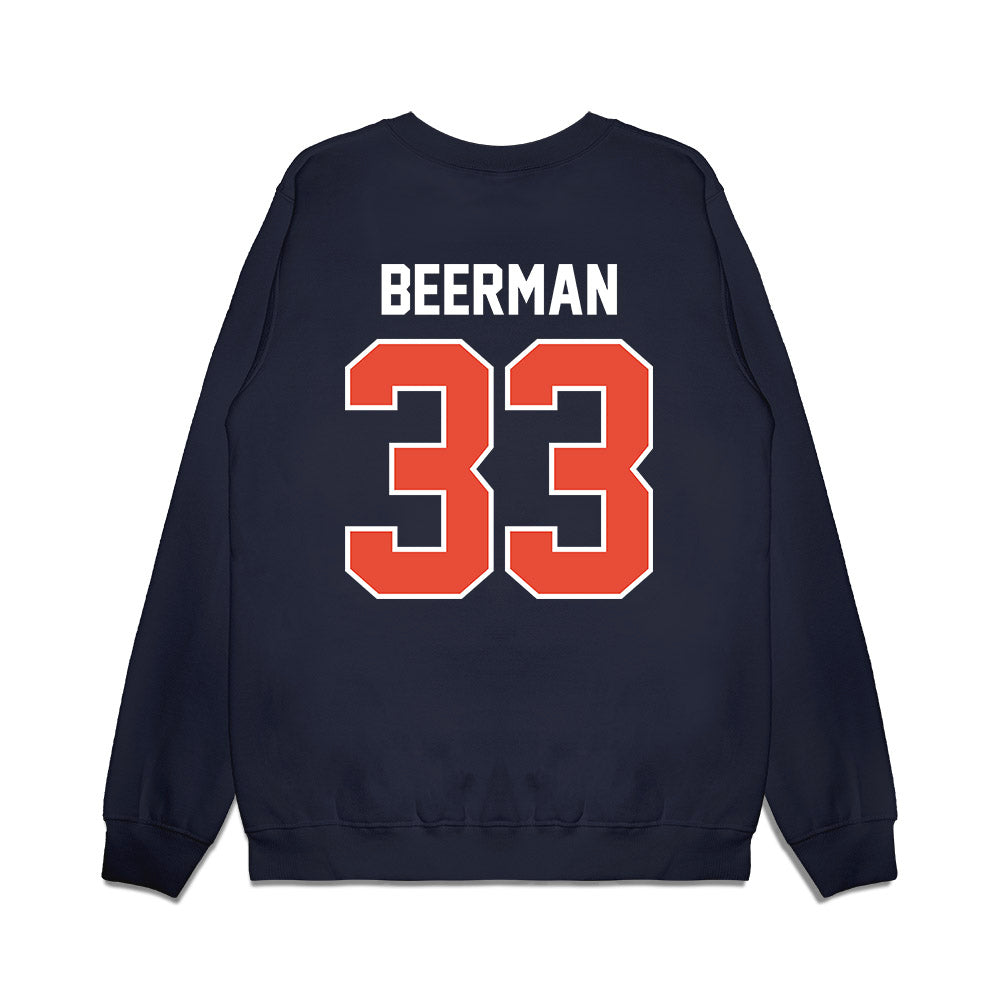 Illinois - NCAA Football : Grant Beerman - Vintage Helmet Premium Crewneck Sweatshirt-1