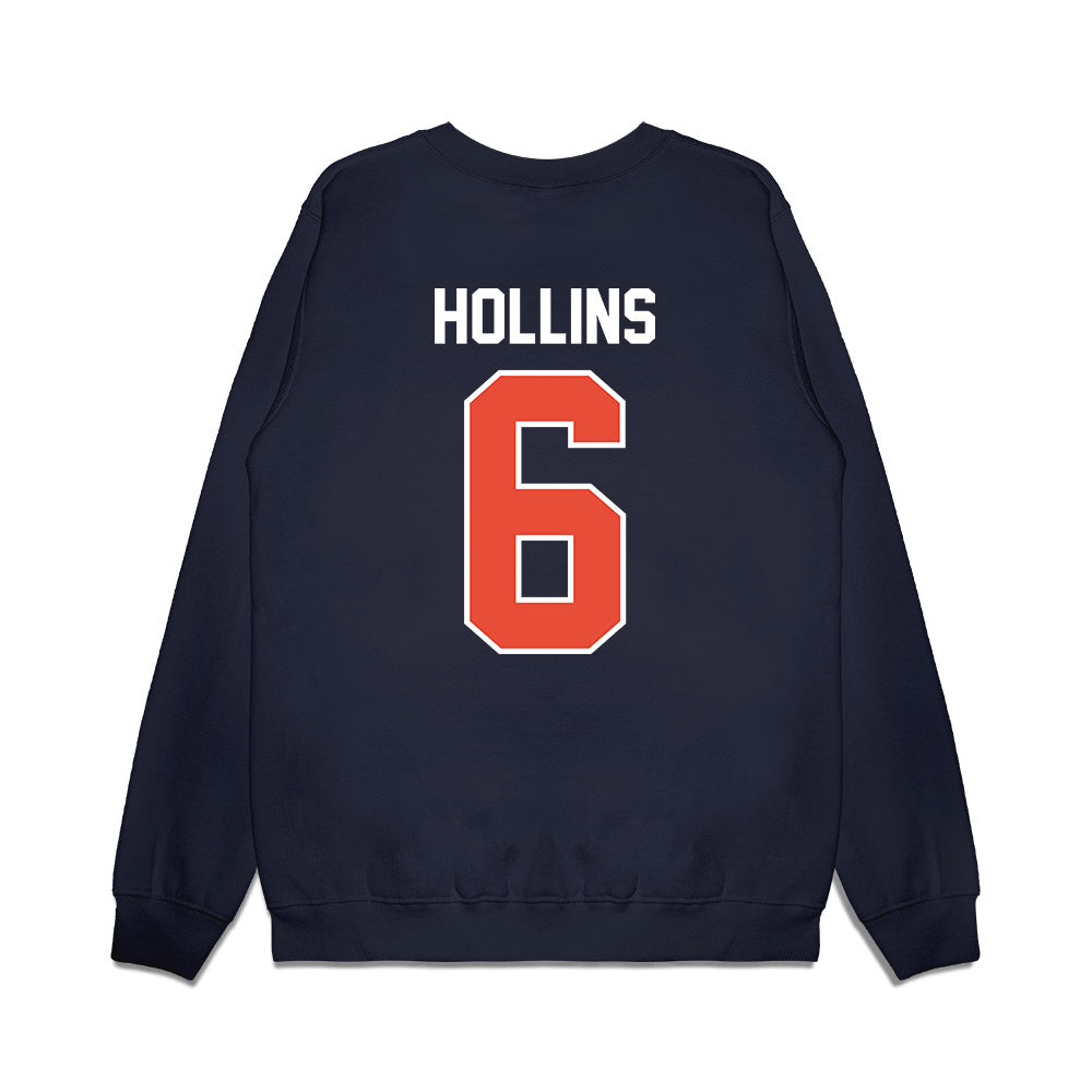 Illinois - NCAA Football : Ashton Hollins - Vintage Helmet Premium Crewneck Sweatshirt-1