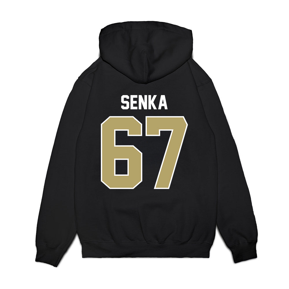 Central Florida - NCAA Football : Noah Senka - Vintage Helmet Premium Hooded Sweatshirt-1