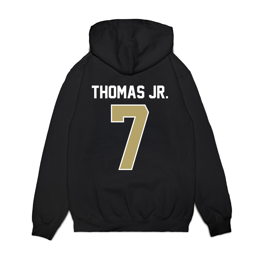 Central Florida - NCAA Football : Duane Thomas Jr. - Vintage Helmet Premium Hooded Sweatshirt-1