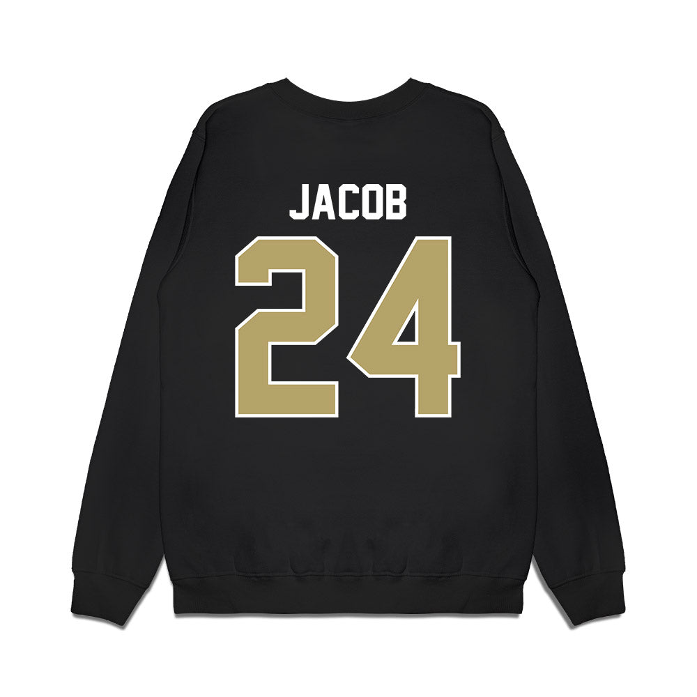 Central Florida - NCAA Football : Brandon Jacob - Vintage Helmet Premium Crewneck Sweatshirt-1