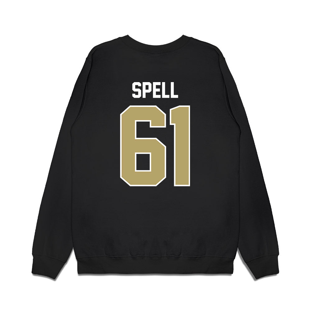 Central Florida - NCAA Football : Owen Spell - Vintage Helmet Premium Crewneck Sweatshirt-1