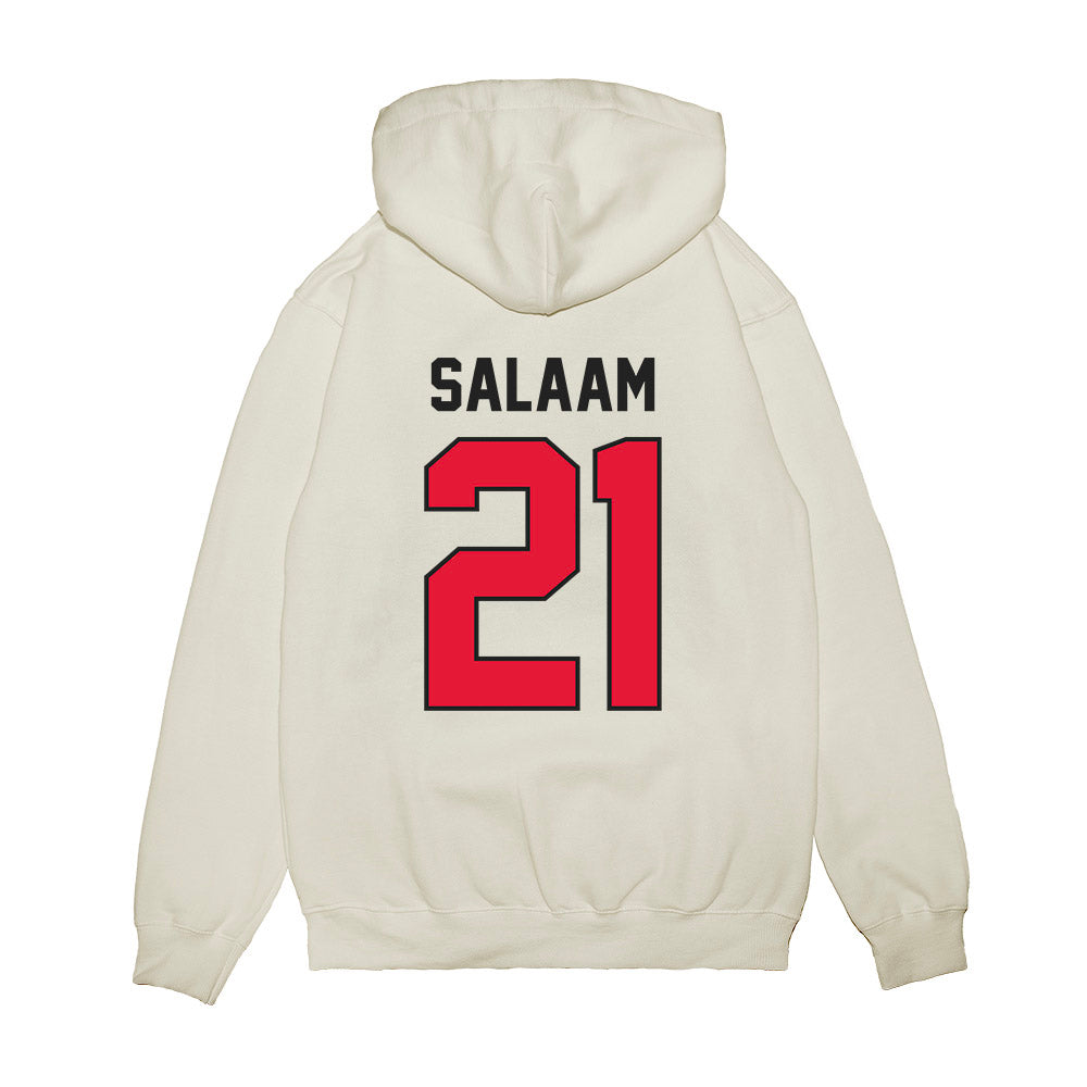 Rutgers - NCAA Football : Al-shadee Salaam - Vintage Helmet Premium Hooded Sweatshirt-1